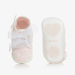 Mayoral Для новорожденных-Baby Girls Broderie Anglaise Pre-Walkers | Childrensalon Outlet