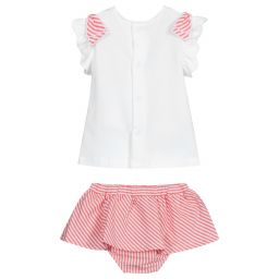 Mayoral Newborn-Baby Girls Cotton Skirt Set | Childrensalon Outlet