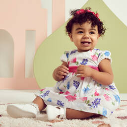 Mayoral Newborn-Baby Girls Floral Dress Set | Childrensalon Outlet