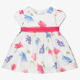 Mayoral Newborn-Baby Girls Floral Dress Set | Childrensalon Outlet