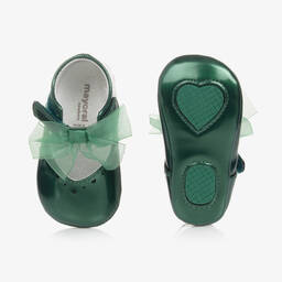 Mayoral-Baby Girls Green Pre-Walker Shoes | Childrensalon Outlet