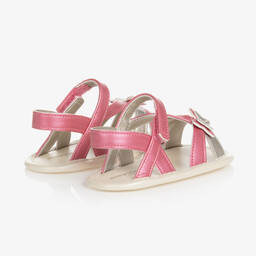 Mayoral-Baby Girls Ivory & Pink Pre-Walker Sandals | Childrensalon Outlet