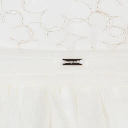 Mayoral-Baby Girls Ivory Tulle Dress  | Childrensalon Outlet