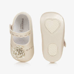 مايورال-حذاء جلد صناعي لون بيج فاتح لمرحلة قبل المشي | Childrensalon Outlet