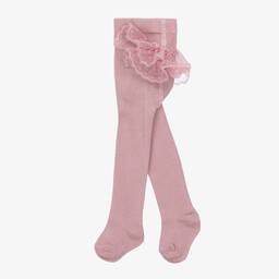 Mayoral-Baby Girls Lilac Purple Frilly Tights | Childrensalon Outlet