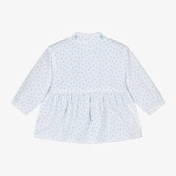 Mayoral Newborn-Baby Girls Metallic Blue Reversible Coat | Childrensalon Outlet