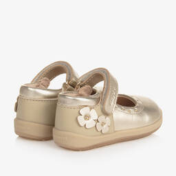 مايورال-حذاء بسيّر جلد لون ذهبي متاليك أطفال بناتي | Childrensalon Outlet
