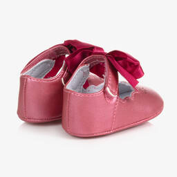 Mayoral-Baby Girls Metallic Pink Pre-Walker Shoes | Childrensalon Outlet