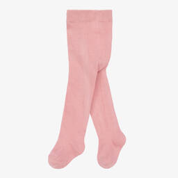 Mayoral-Baby Girls Pale Pink Knitted Tights | Childrensalon Outlet