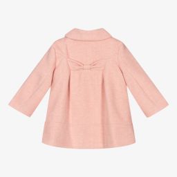 مايورال Newborn-معطف مزيج فيسكوز لون زهري للمولودات | Childrensalon Outlet