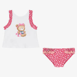 Mayoral-Baby Girls Pink Heart Beach Set | Childrensalon Outlet