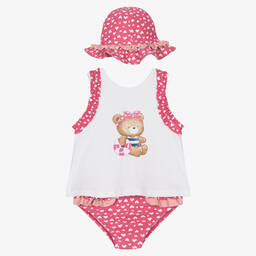 Mayoral-Baby Girls Pink Heart Beach Set | Childrensalon Outlet