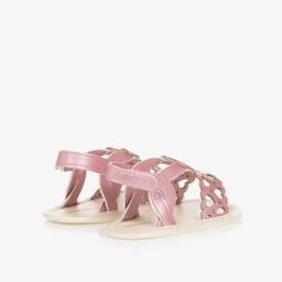 مايورال Newborn-صندل جلد صناعي لون زهري لمرحلة قبل المشي للمولودات | Childrensalon Outlet