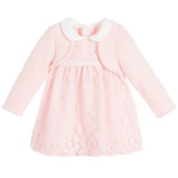 Mayoral Newborn-Baby Girls Pink Layered Dress | Childrensalon Outlet