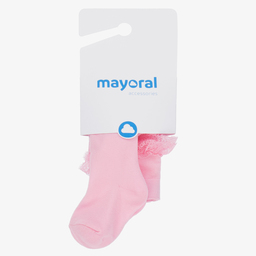 مايورال-كولون مزين بكشكش لون زهري للمولودات | Childrensalon Outlet