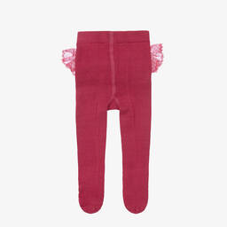 Mayoral Newborn-Baby Girls Pink Ruffle Tights  | Childrensalon Outlet