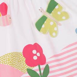 Mayoral-Baby Girls Pink Stripe Cotton Dress | Childrensalon Outlet