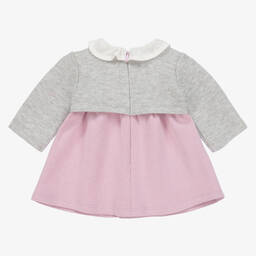 مايورال-فستان قطن لون بنفسجي ورمادي للمولودات | Childrensalon Outlet