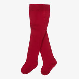 Mayoral-Baby Girls Red Knitted Tights | Childrensalon Outlet