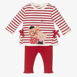 Mayoral Для новорожденных-Топ и красные легинсы для малышек | Childrensalon Outlet