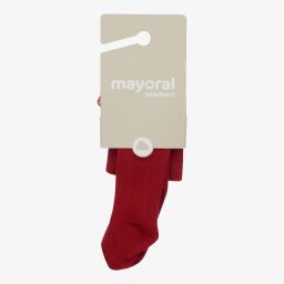 Mayoral Newborn-Baby Girls Red Ruffle Tights | Childrensalon Outlet