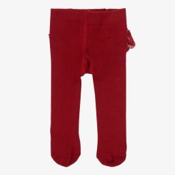 Mayoral Newborn-Baby Girls Red Ruffle Tights | Childrensalon Outlet