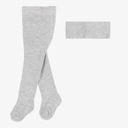 Mayoral Newborn-Baby Girls Silver Tights Set | Childrensalon Outlet