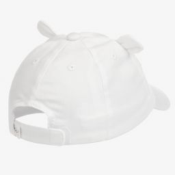 Mayoral Newborn-Baby Girls White Cotton Cap  | Childrensalon Outlet