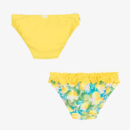 Mayoral-Baby Girls Yellow Bikini Bottoms (2 Pack) | Childrensalon Outlet