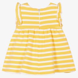 Mayoral Для новорожденных-Желтое платье из джерси для малышек | Childrensalon Outlet