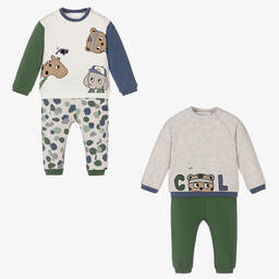 Mayoral Newborn-Baby Trouser Sets (2 Pack) | Childrensalon Outlet