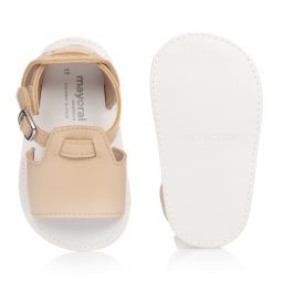 Mayoral-Beige Baby Sandals | Childrensalon Outlet