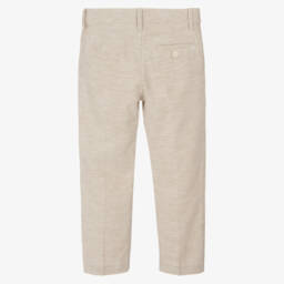 Mayoral-بنطلون بيج للأولاد من مزيج الكتان | Childrensalon Outlet