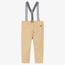 مايورال Newborn-بنطلون قطن تويل لون بيج للمواليد | Childrensalon Outlet