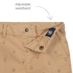 Mayoral-شورت أطفال ولادي قطن تويل لون بيج | Childrensalon Outlet