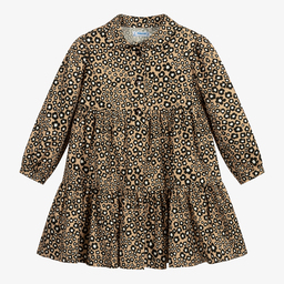 Mayoral-Бежевое платье в цветочек | Childrensalon Outlet