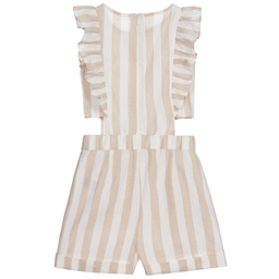 مايورال-بلاي سوت كتّان وقطن لون بيج وعاجي | Childrensalon Outlet