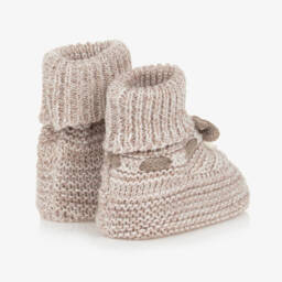 مايورال-بوت قطن محبوك لون بيج للأطفال | Childrensalon Outlet