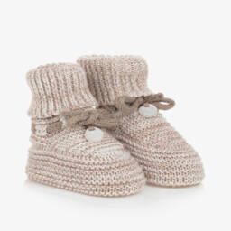 مايورال-بوت قطن محبوك لون بيج للأطفال | Childrensalon Outlet