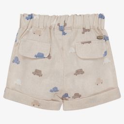 Mayoral Для новорожденных-Бежевые льняные шорты для малышей | Childrensalon Outlet
