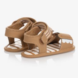 Mayoral Для новорожденных-Бежевые сандалии-пинетки | Childrensalon Outlet
