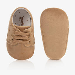 Mayoral Для новорожденных-Бежевые пинетки со звездами | Childrensalon Outlet