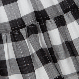 Mayoral-Черное хлопковое платье в клетку | Childrensalon Outlet