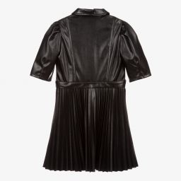Mayoral-Черное платье из искусственной кожи | Childrensalon Outlet