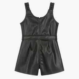 Mayoral-Черный комбинезон из искусственной кожи | Childrensalon Outlet