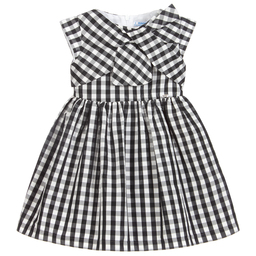 Mayoral-Black Gingham Dress | Childrensalon Outlet