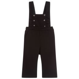 Mayoral-Black Jersey Dungarees | Childrensalon Outlet