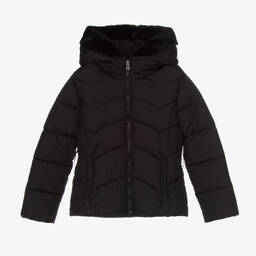 Mayoral-Black Puffer Jacket & Belt Bag | Childrensalon Outlet
