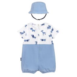 Mayoral-Голубой песочник с шапочкой для малышей | Childrensalon Outlet