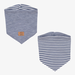 Mayoral Для новорожденных-Синий хлопковый комбинезон и слюнявчик | Childrensalon Outlet